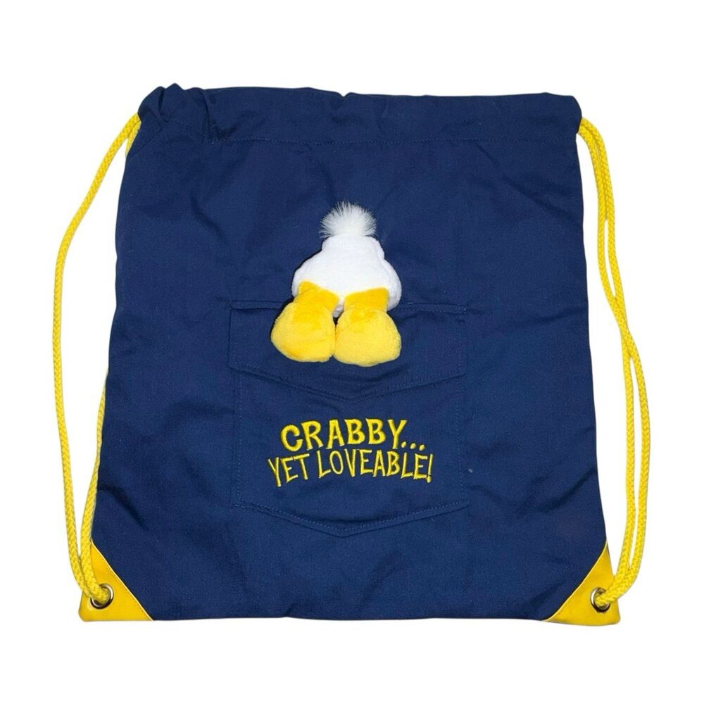 DISNEY DONALD DUCK "CRABBY...YET LOVEABLE" CINCH SACK BACKPACK